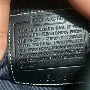 Black  Coach mini bag